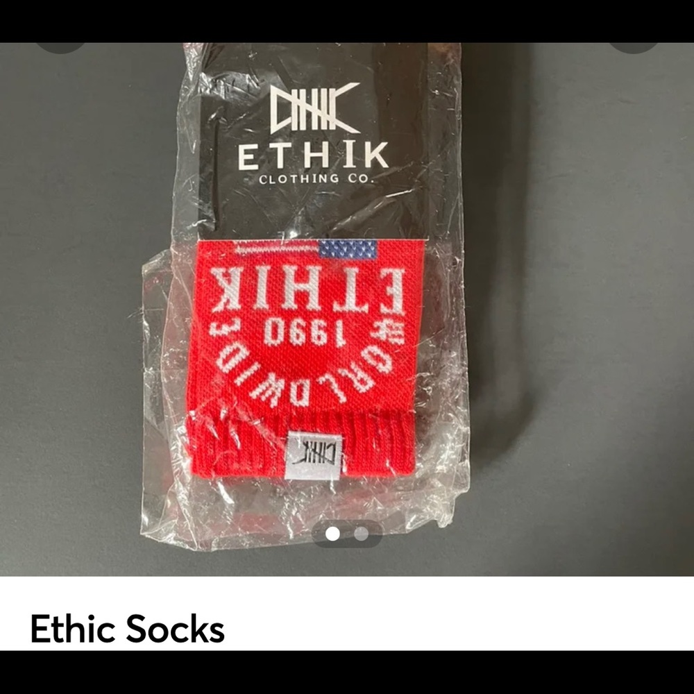 Ethics socks, new in origional packaging
